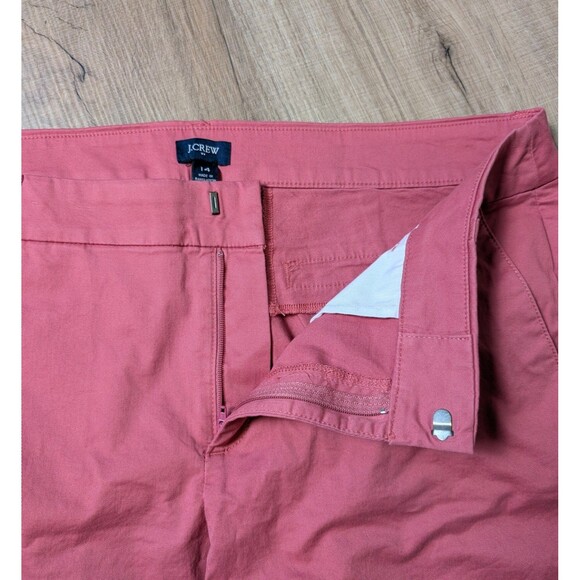 NWT J Crew Size 14 Bermuda Chino Short Dusty Red 9* Inseam Preppy Casual $50 - Picture 6 of 10